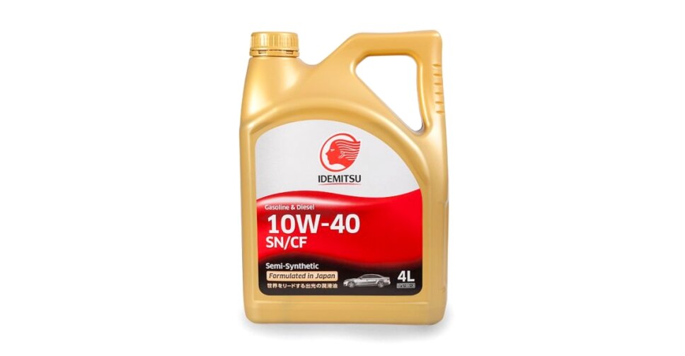 Масло моторное IDEMITSU 10w40, полусинтетическое, SN/CF