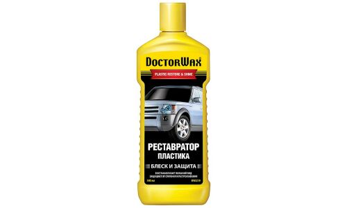 Полироль-реставратор кузова Doctor Wax Plastic Restore & Shine, для пластиковых деталей, с водоотталкивающим эффектом, бутылка 300мл, арт. DW5219