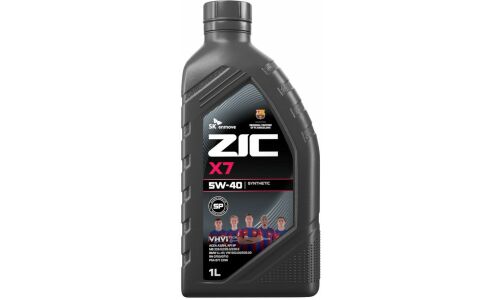 Масло моторное ZIC X7 5w40, синтетическое, API SP, ACEA A3/B3/B4, универсальное, 1л, арт. 132662