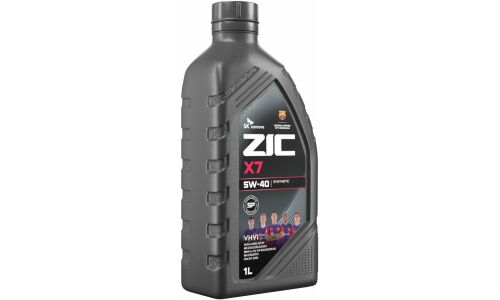 Масло моторное ZIC X7 5w40, синтетическое, API SP, ACEA A3/B3/B4, универсальное, 1л, арт. 132662