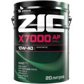 Масло моторное ZIC X7000 AP 10w40, синтетическое, API CI-4, ACEA E4/E7, для дизельного двигателя, 20л, арт. 192606