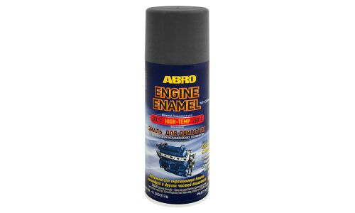 Краска-эмаль аэрозольная ABRO Engine Enamel, для двигателя, термостойкая, серая (металлик), 312г, арт. EE-555-CI
