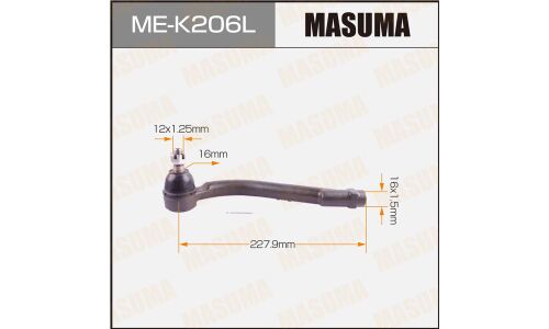 Наконечник рулевой тяги Masuma, левый, арт. ME-K206L