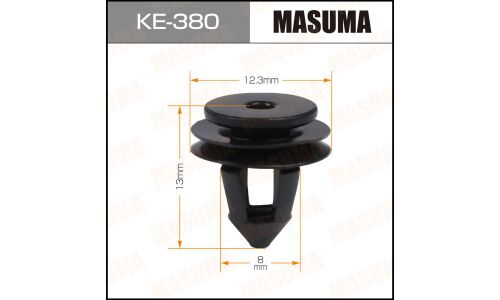 Клипса крепёжная уплотнителей дверей Masuma, для Volkswagen, арт. KE-380