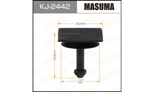 Клипса крепёжная дефлектора воздухозаборника салона Masuma, для Subaru, арт. KJ-2442