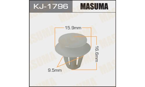 Клипса крепежная MASUMA KJ-1796 (OEM 91560-S9A-A51)