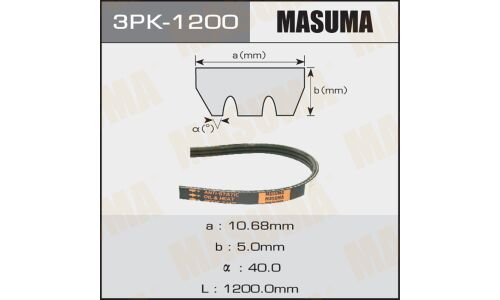 Ремень ручейковый MASUMA 3PK-1200