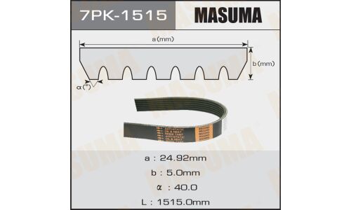 Ремень ручейковый MASUMA 7PK-1515