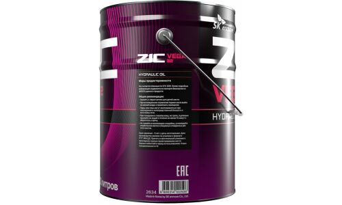 Масло гидравлическое ZIC Vega 32, синтетическое, 20л, арт. 192634