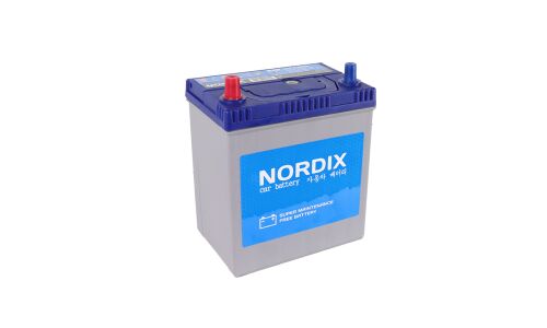 Аккумулятор Nordix 46B19R, 46Ач, CCA 370А, необслуживаемый