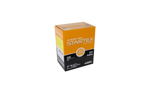 Аккумулятор Startex 44B19L, 44Ач, CCA 350А, необслуживаемый