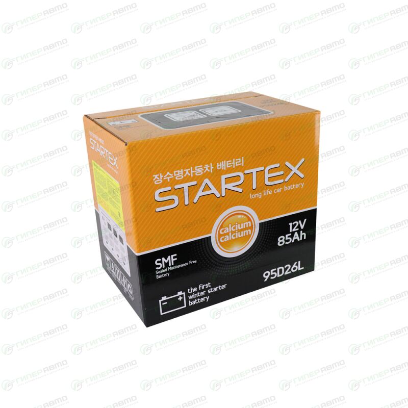 Аккумулятор Startex 95D26L, 85Ач, CCA 680А, необслуживаемый. Купить ...