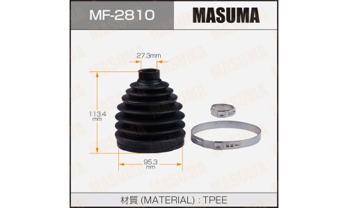 Пыльник привода Masuma, пластик, арт. MF-2810