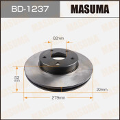 Тормозной диск Masuma передний, арт. BD-1237 Тормозной диск Masuma передний, арт. BD-1237