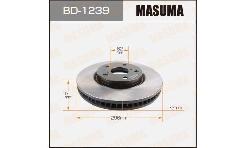 Тормозной диск Masuma передний, арт. BD-1239