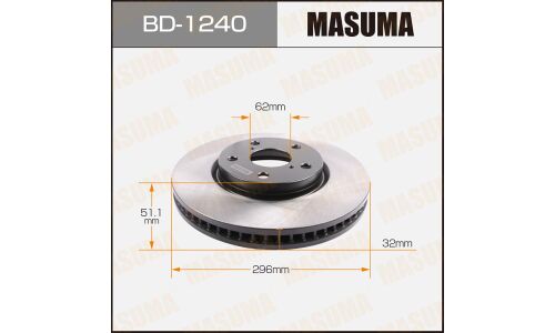 Тормозной диск Masuma передний, арт. BD-1240