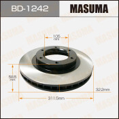 Тормозной диск Masuma передний, арт. BD-1242 Тормозной диск Masuma передний, арт. BD-1242