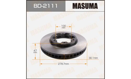 Тормозной диск Masuma передний, арт. BD-2111