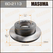 Тормозной диск Masuma задний, арт. BD-2113 Тормозной диск Masuma задний, арт. BD-2113