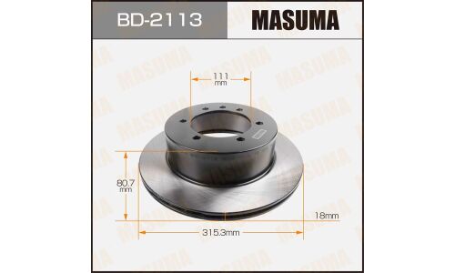 Тормозной диск Masuma задний, арт. BD-2113