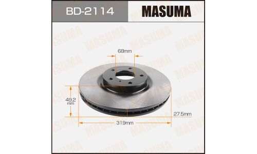 Тормозной диск Masuma передний, арт. BD-2114