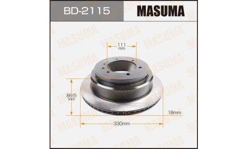 Тормозной диск Masuma задний, арт. BD-2115