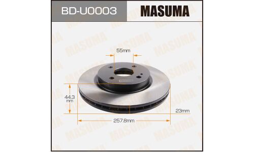 Тормозной диск Masuma передний, арт. BD-U0003