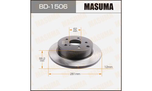 Тормозной диск Masuma задний, арт. BD-1506