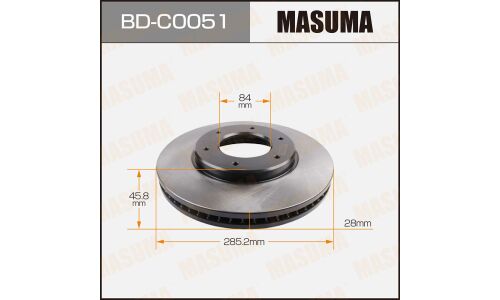 Тормозной диск Masuma передний, арт. BD-C0051