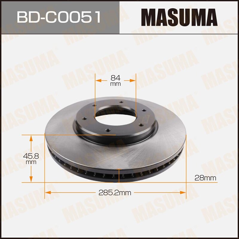 

Тормозной диск Masuma передний, арт. BD-C0051 (стоимость за упаковку 2 шт)