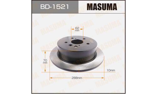 Тормозной диск Masuma задний, арт. BD-1521