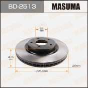 Тормозной диск Masuma передний, арт. BD-2513 Тормозной диск Masuma передний, арт. BD-2513