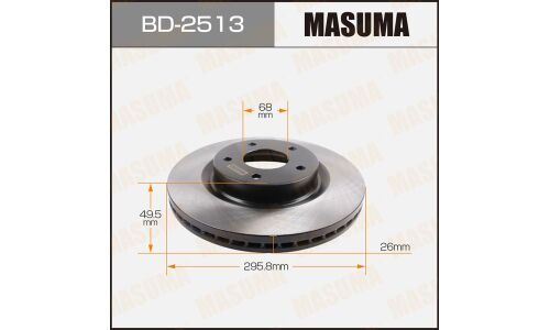Тормозной диск Masuma передний, арт. BD-2513