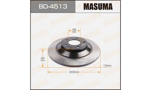 Тормозной диск Masuma задний, арт. BD-4513
