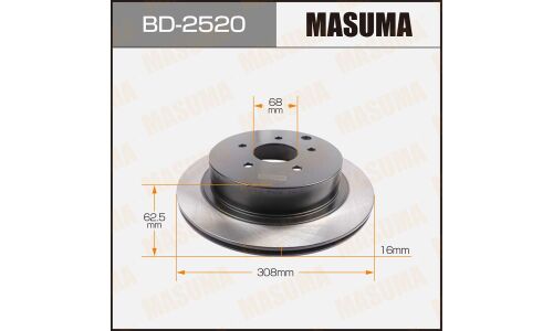Тормозной диск Masuma задний, арт. BD-2520