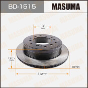 Тормозной диск Masuma задний, арт. BD-1515 Тормозной диск Masuma задний, арт. BD-1515
