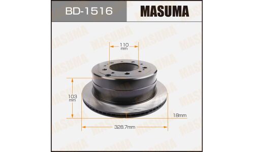 Тормозной диск Masuma задний, арт. BD-1516