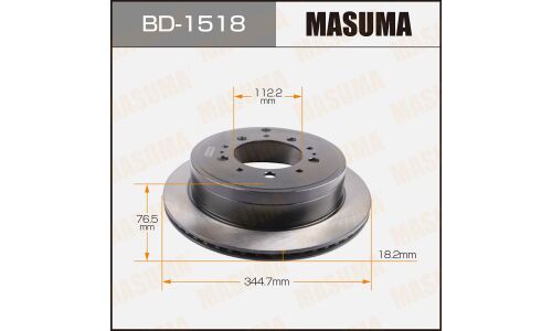 Тормозной диск Masuma задний, арт. BD-1518