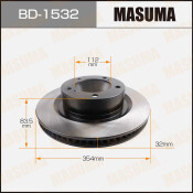 Тормозной диск Masuma передний, арт. BD-1532 Тормозной диск Masuma передний, арт. BD-1532