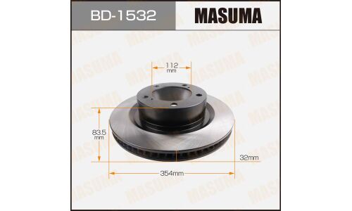 Тормозной диск Masuma передний, арт. BD-1532