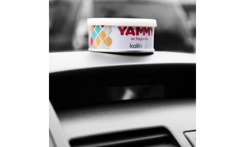 Ароматизатор на торпедо Yammy Bubble Gum (Бабл Гам), меловой, баночка, арт. S020