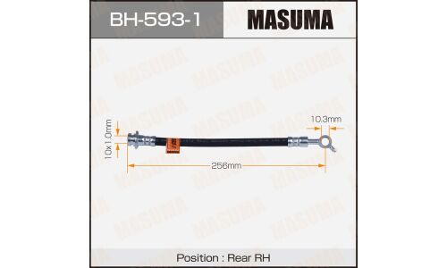 Шланг тормозной Masuma для Nissan X-Trail, задний, правый, арт. BH-593-1
