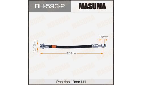 Шланг тормозной Masuma для Nissan X-Trail, задний, левый, арт. BH-593-2