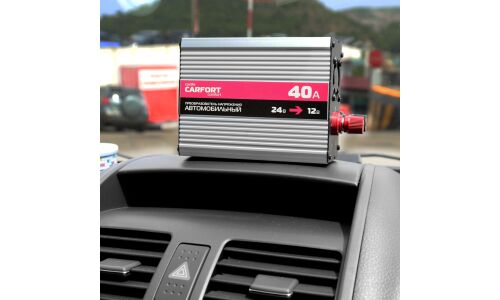 Преобразователь напряжения Carfort, 24В(DC)→12В(DC), 420Вт, 40А, арт. CF-6040