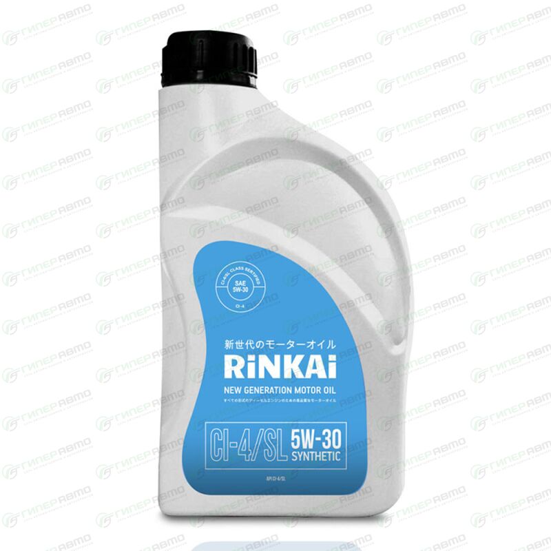 Масло моторное Rinkai 5w30 синтетическое, SL/CI-4, ACEA E7, для ...
