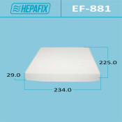 Фильтр салонный Hepafix AC-881, арт. EF-881