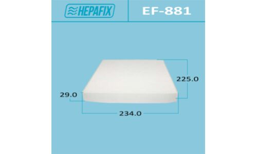 Фильтр салонный Hepafix AC-881, арт. EF-881