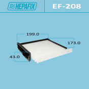 Фильтр салонный Hepafix AC-208, арт. EF-208 Фильтр салонный Hepafix AC-208, арт. EF-208