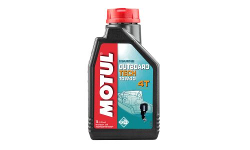 Масло для лодочных моторов MOTUL Outboard Tech 10w40 полусинтетическое, API SL, 4-тактное, 1л, арт. 106397