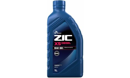 Масло моторное ZIC X5 Diesel 5w30, полусинтетическое, API SL/CI-4, для дизельного двигателя, 1л, арт. 132671